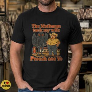 Mothman Took My Wife Shirt, Retro Appalachian Cryptid Humor