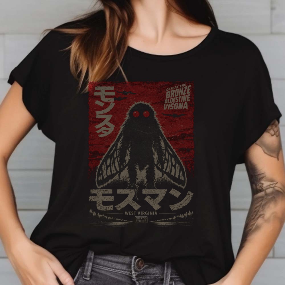 Mothman West Virginia Japanese Kaiju Aesthetic T-Shirt 1 Mothman West Virginia Japanese Kaiju Aesthetic Shirt