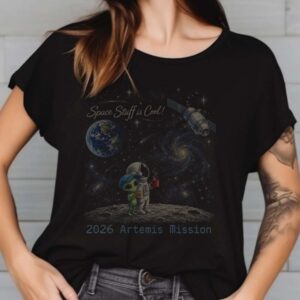 NASA Artemis Mission Space Exploration Cute Alien Vintage Shirt
