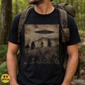 Native American UFO T-Shirt, Vintage Historical Alien Encounter Photo 5 Native American UFO Shirt, Vintage Historical Alien Encounter Photo