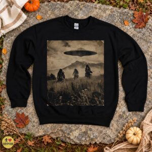 Native American UFO T-Shirt, Vintage Historical Alien Encounter Photo 7 Native American UFO Shirt, Vintage Historical Alien Encounter Photo