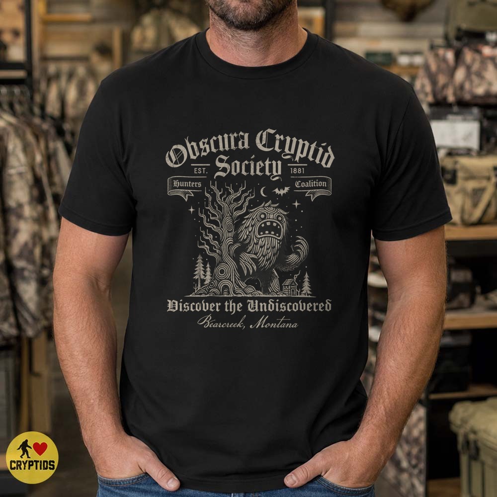 Obscura Cryptid Society Bearcreek Montana T-Shirt 5 Obscura Cryptid Society Bearcreek Montana Shirt