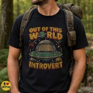 Out of This World Alien Introvert UFO Vintage Shirt