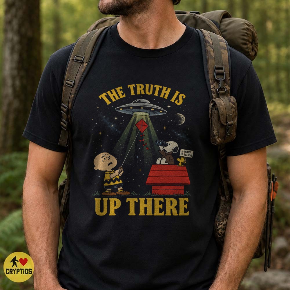 Peanuts UFO Retro Cosmic T-Shirt, Charlie Brown Snoopy Alien Encounter 2 Peanuts UFO Retro Cosmic Shirt, Charlie Brown Snoopy Alien Encounter