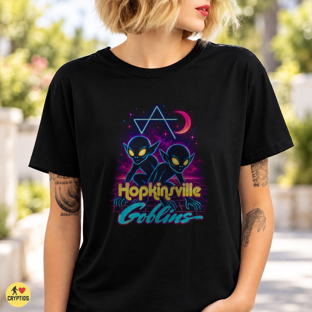 Retro 80s Synthwave Alien Hopkinsville Goblins T-Shirt 2 Retro 80s Synthwave Alien Hopkinsville Goblins Shirt