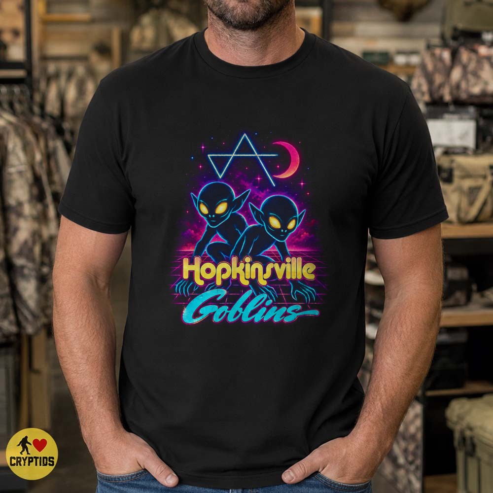 Retro 80s Synthwave Alien Hopkinsville Goblins T-Shirt 4 Retro 80s Synthwave Alien Hopkinsville Goblins Shirt