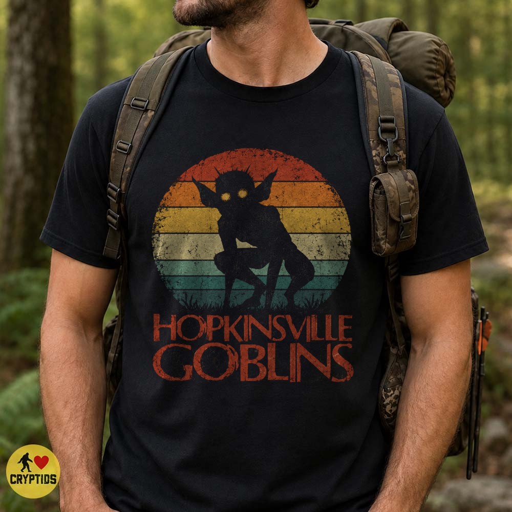 Retro Sunset Hopkinsville Goblins UFO T-Shirt 4 Retro Sunset Hopkinsville Goblins UFO Shirt