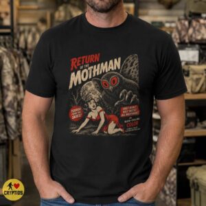 Return of the Mothman Shirt, Vintage Horror Movie Style