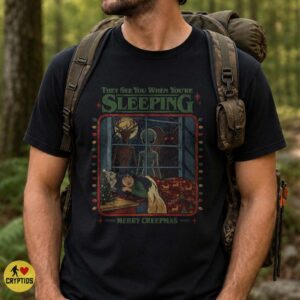 See You When You’re Sleeping Christmas Mothman Alien Wendigo T-Shirt 1950s 6 See You When You’re Sleeping Christmas Mothman Alien Wendigo Shirt 1950s