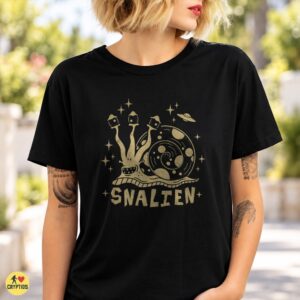 Snalien UFO Funny Vintage Alien Snail Space T-Shirt 5 Snalien UFO Funny Vintage Alien Snail Space Shirt