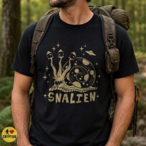 Snalien UFO Funny Vintage Alien Snail Space T-Shirt 6 Snalien UFO Funny Vintage Alien Snail Space Shirt