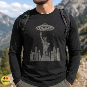 Statue of Liberty UFO Shirt, New York City Alien Encounter