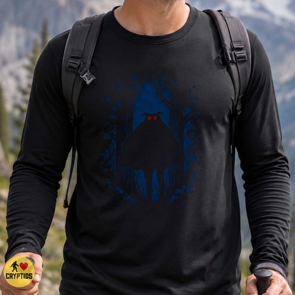 Thicc Mothman Funny Big Booty Cryptid Dark Forest T-Shirt 4 Thicc Mothman Funny Big Booty Cryptid Dark Forest Shirt