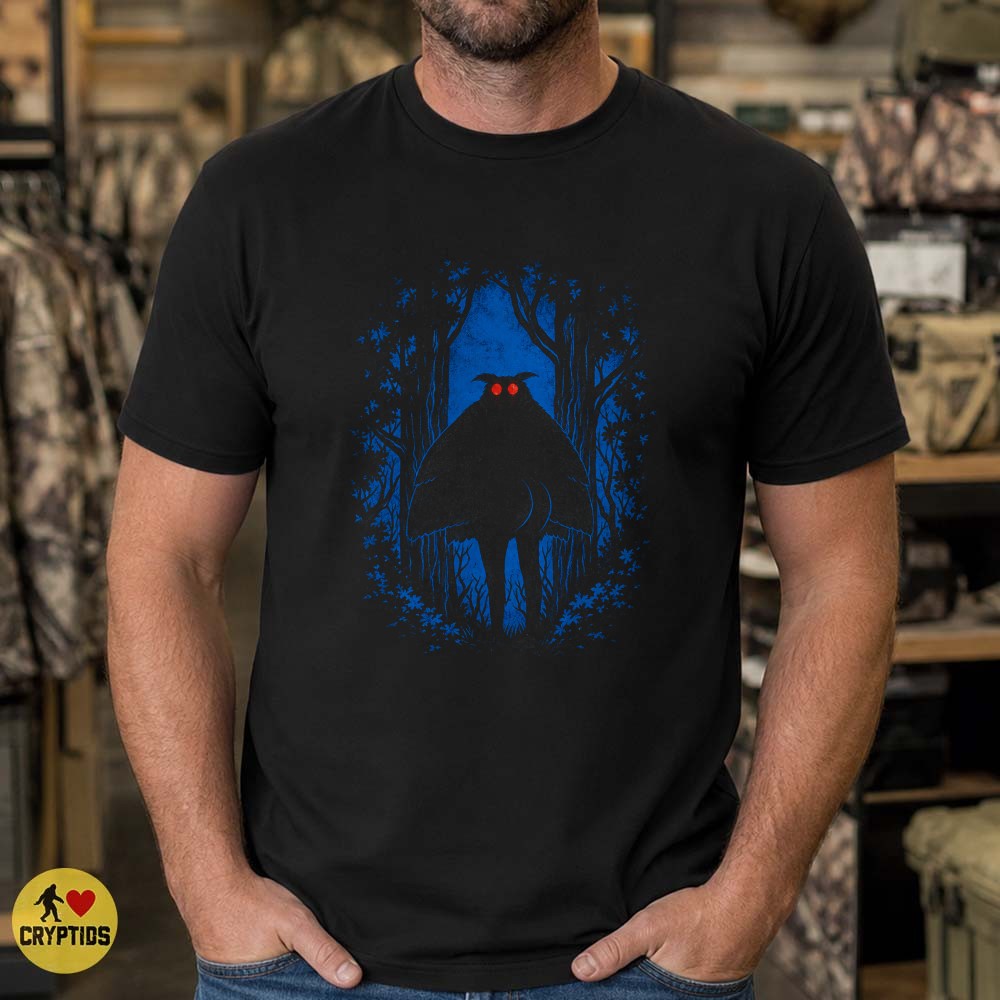 Thicc Mothman Funny Big Booty Cryptid Dark Forest T-Shirt 5 Thicc Mothman Funny Big Booty Cryptid Dark Forest Shirt