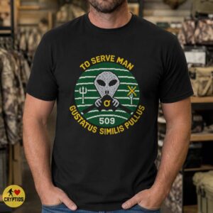 To Serve Man Alien T-Shirt, Retro 509 Twilight Zone Sci-Fi 7 To Serve Man Alien Shirt, Retro 509 Twilight Zone Sci-Fi