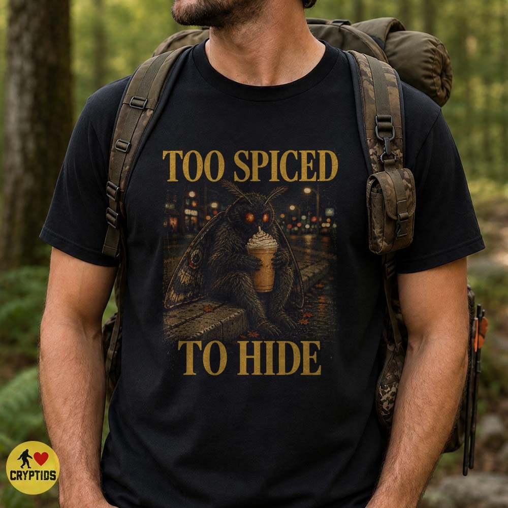 Too Spiced To Hide Coffee Mothman T-Shirt Vintage Horror 2 Too Spiced To Hide Coffee Mothman Shirt Vintage Horror