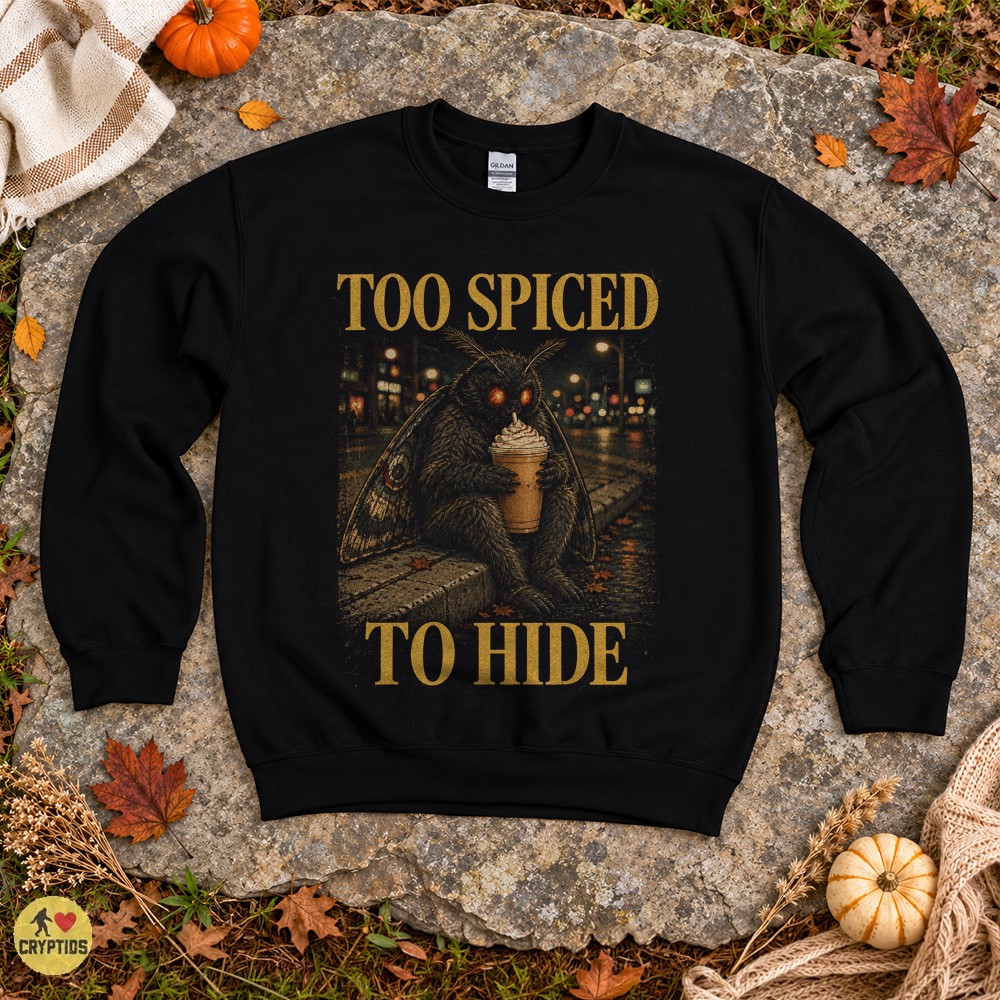 Too Spiced To Hide Coffee Mothman T-Shirt Vintage Horror 4 Too Spiced To Hide Coffee Mothman Shirt Vintage Horror