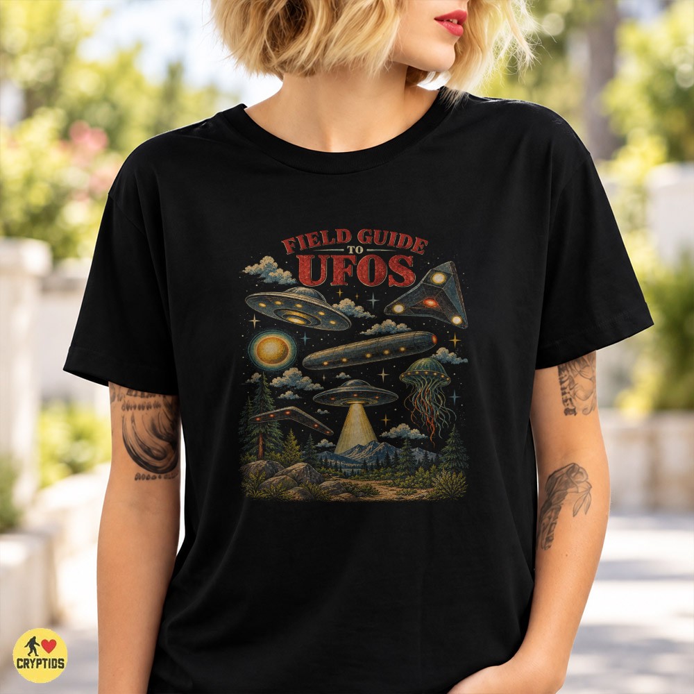 UFO Field Guide Vintage Flying Saucer Retro Sci-Fi T-Shirt 2 UFO Field Guide Vintage Flying Saucer Retro Sci-Fi Shirt