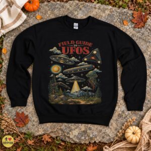 UFO Field Guide Vintage Flying Saucer Retro Sci-Fi Shirt