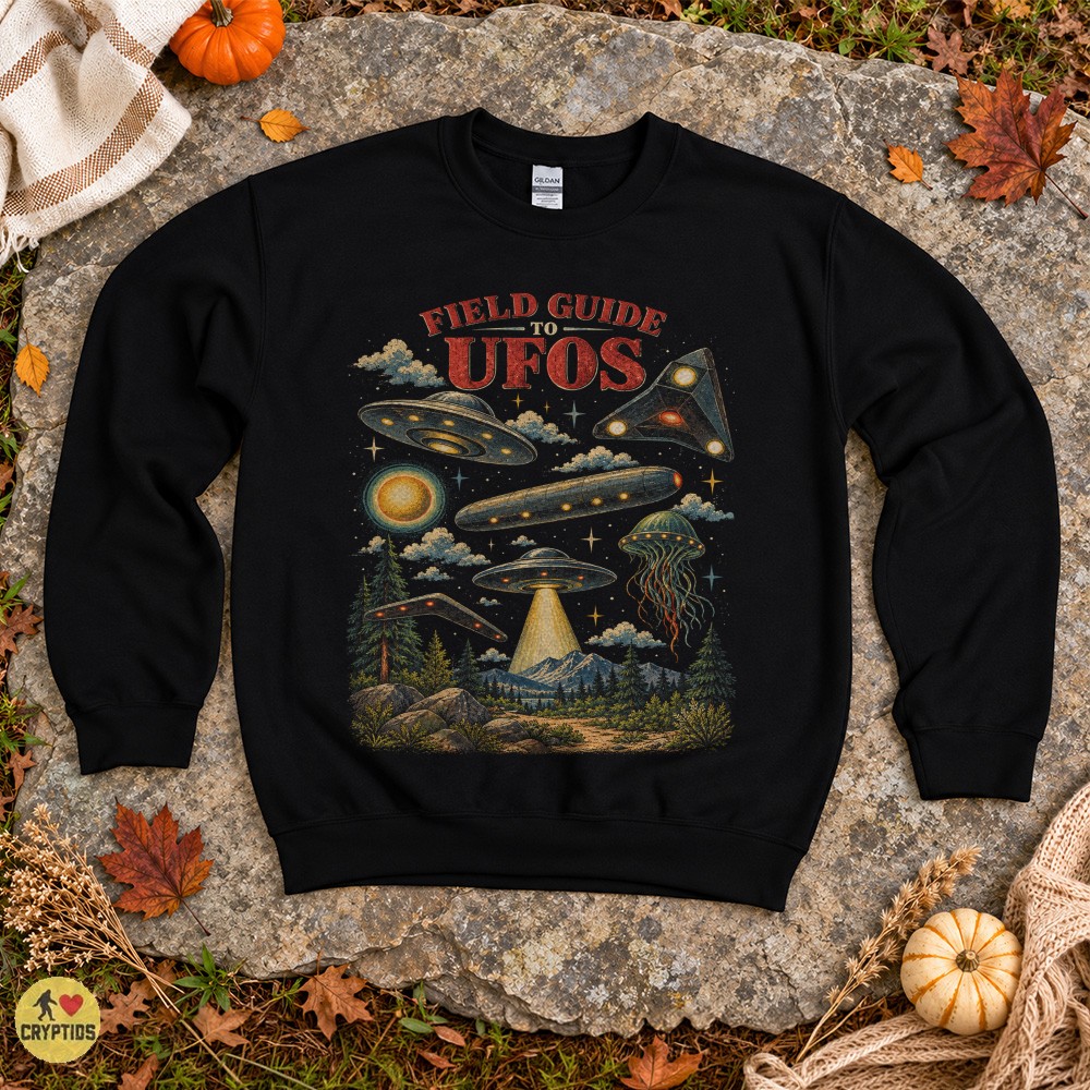 UFO Field Guide Vintage Flying Saucer Retro Sci-Fi T-Shirt 1 UFO Field Guide Vintage Flying Saucer Retro Sci-Fi Shirt