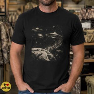 UFO Flying Saucer Vintage Space Design Shirt