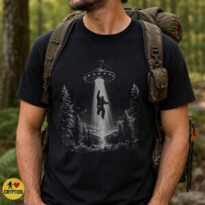 Vintage Bigfoot UFO Abduction Shirt, Alien Encounter