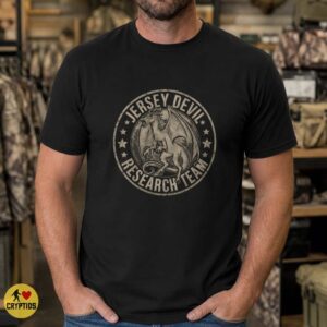 Vintage Distressed Jersey Devil Research Team T-Shirt 9 Vintage Distressed Jersey Devil Research Team Shirt