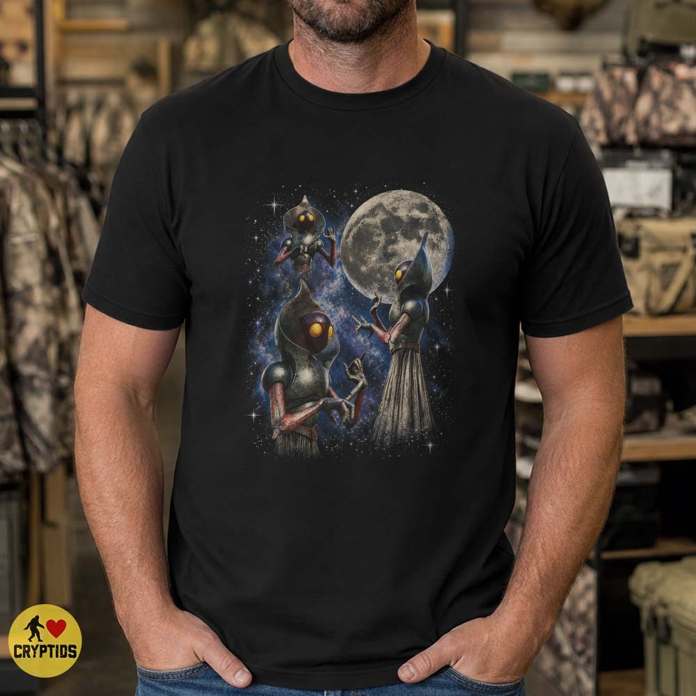 Vintage Flatwoods Monster Full Moon Cryptid Encounter T-Shirt 5 Vintage Flatwoods Monster Full Moon Cryptid Encounter Shirt