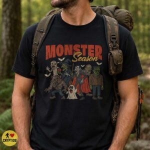 Vintage Halloween Universal Monsters Mummy Werewolf Shirt
