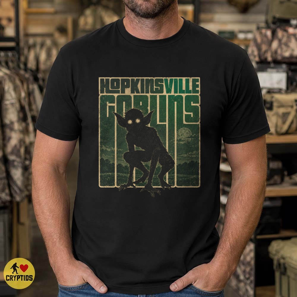 Vintage Hopkinsville Goblins T-Shirt, Kelly Kentucky 1955 UFO Cryptid 5 Vintage Hopkinsville Goblins Shirt, Kelly Kentucky 1955 UFO Cryptid