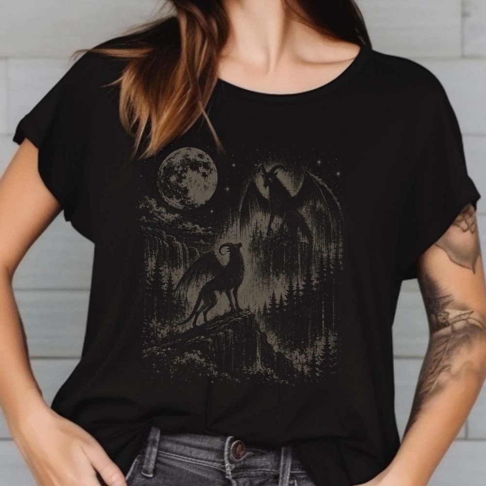 Vintage Jersey Devil Moonlit Forest T-Shirt 1 Vintage Jersey Devil Moonlit Forest Shirt