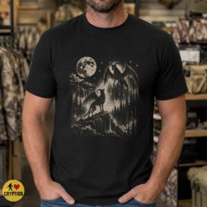 Vintage Jersey Devil Moonlit Forest T-Shirt 9 Vintage Jersey Devil Moonlit Forest Shirt