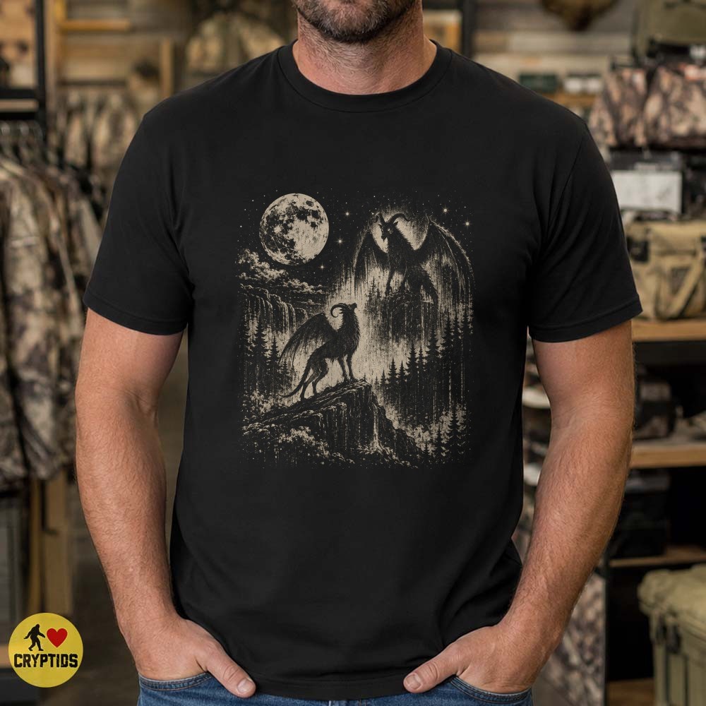 Vintage Jersey Devil Moonlit Forest T-Shirt 5 Vintage Jersey Devil Moonlit Forest Shirt