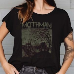 Vintage Mothman Silver Bridge Shirt, Point Pleasant Cryptid