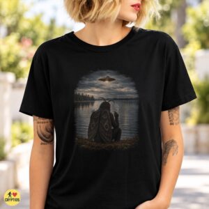 Vintage Mothman Smoking by the Lake T-Shirt 5 Vintage Mothman Smoking by the Lake Shirt