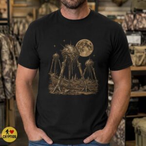 War of the Worlds Alien Tripod Shirt, Steampunk Sci-Fi