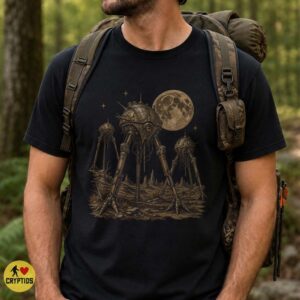 War of the Worlds Alien Tripod Shirt, Steampunk Sci-Fi