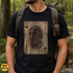 Wendigo Ace of Hearts Vintage Gothic Playing Card Shirt