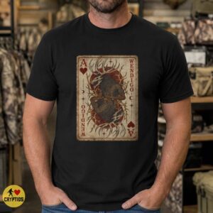 Wendigo Ace of Hearts Vintage Gothic Playing Card Shirt