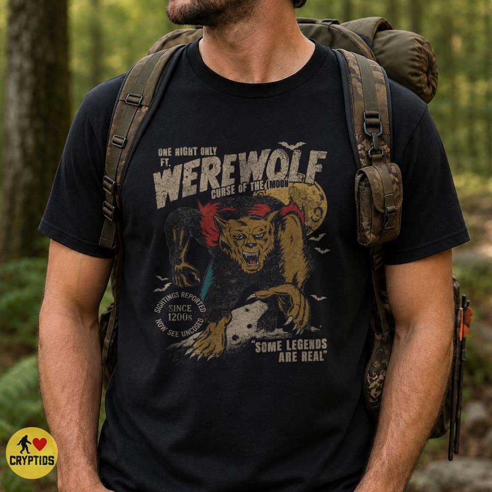 Werewolf Curse of the Moon T-Shirt, Vintage Horror 3 Werewolf Curse of the Moon Shirt, Vintage Horror