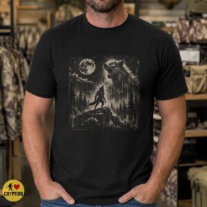 Werewolf Howling Under the Full Moon Shirt, Gothic Horror