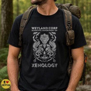 Weyland Corp Xenology Shirt, Alien Xenomorph Scientific Department