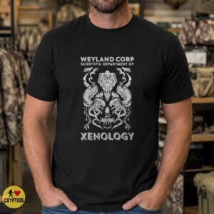 Weyland Corp Xenology Shirt, Alien Xenomorph Scientific Department