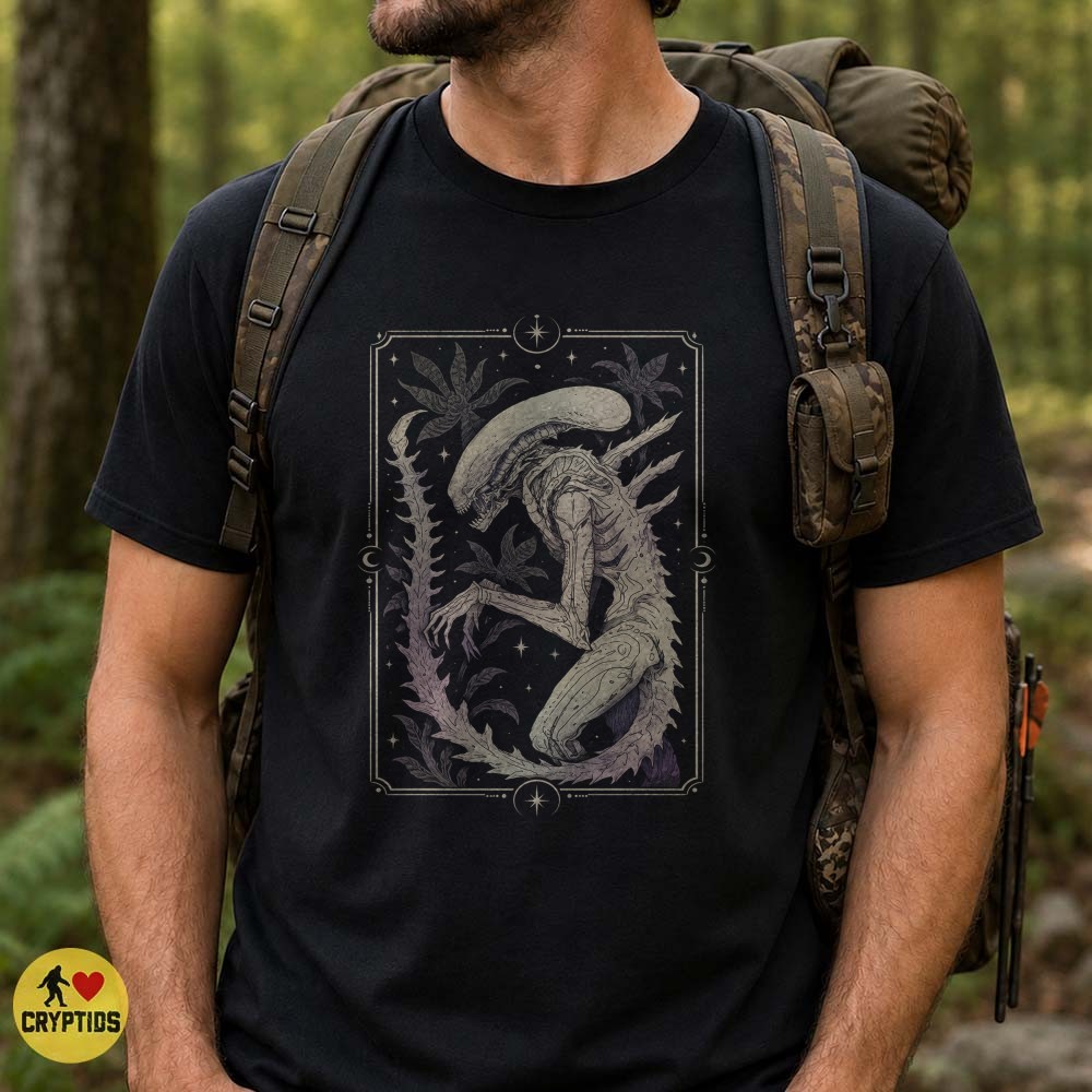 Xenomorph Celestial Tarot Gothic Alien T-Shirt 3 Xenomorph Celestial Tarot Gothic Alien Shirt