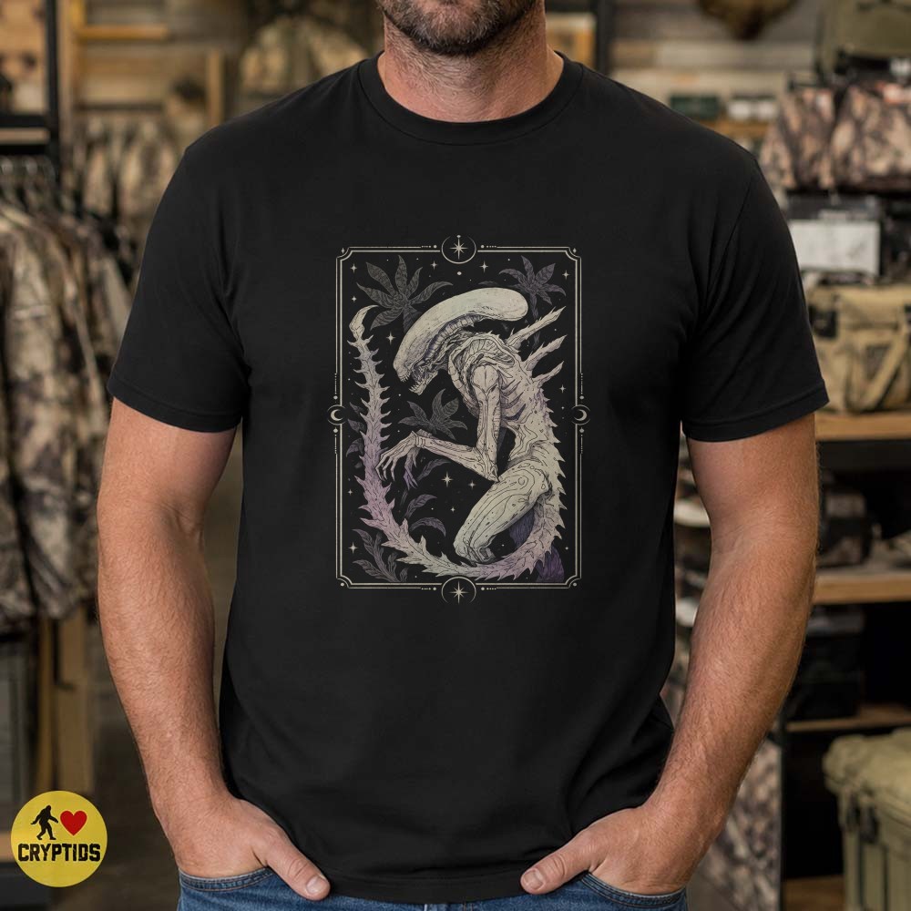 Xenomorph Celestial Tarot Gothic Alien T-Shirt 4 Xenomorph Celestial Tarot Gothic Alien Shirt